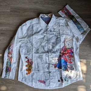 Robert graham Tiger eye shirt Limited edition Men 3XL